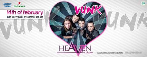 Concerto Vunk in discoteca Heaven Club Timisoara (Heaven Studio), grande spettacolo di San Valentino